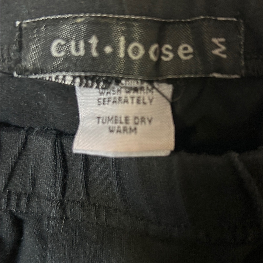 Cut loose cotton Lycra leggings sz M - Picture 3 of 3